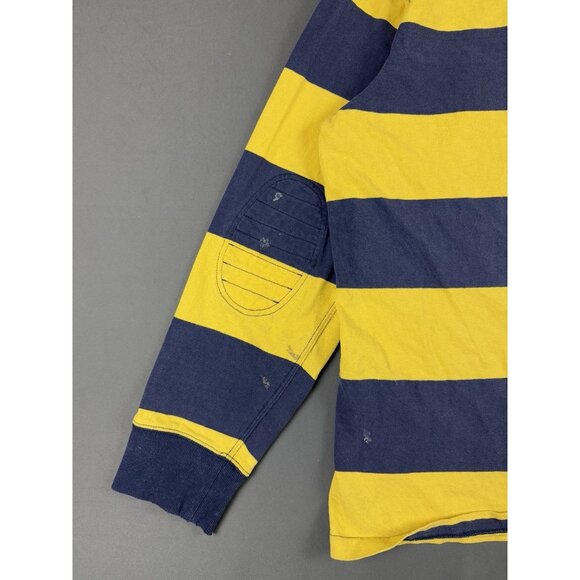 Rare Vintage Y2K Polo Ralph Lauren Rugby Shirt Stripes Thrased Streetwear Hype - Picture 11 of 16